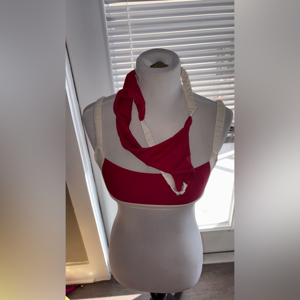 Strawberry Milk Mob Red and White Bikini